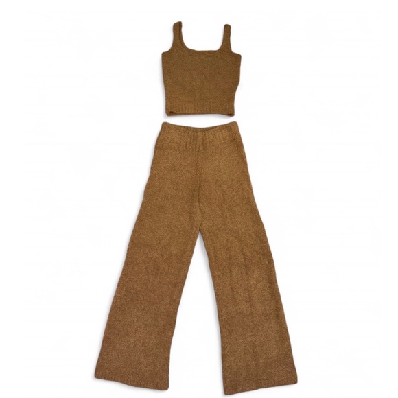 Skims SET Caramel tank and wide leg pant set S/M - Picture 9 of 9
